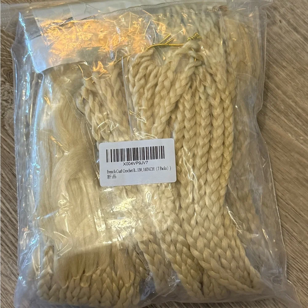 French Curl Goddess Crochet Box Pre Looped Braids / Extensions / Curly Ends #613
